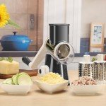 Cambom Hand Crank Cheese Grater with Suction Base