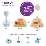 Interactive 3-Tier Cat Track Toy with Balls