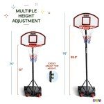 Adjustable Portable Basketball Hoop for Kids & Teens