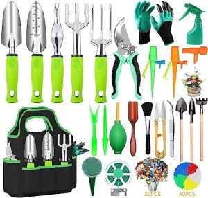 84-Piece Garden Tool Set with Succulent Tools