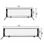 Aoneky Mini Portable Tennis & Pickleball Net