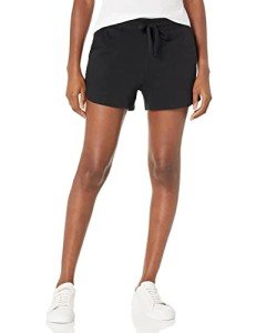 Women's Fleece Shorts with Pockets - Black