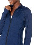 Cozy Women's Fleece Full-Zip Jacket in Navy