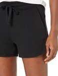 Women's Fleece Shorts with Pockets - Black