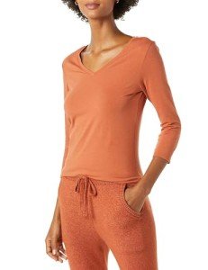 Caramel Women's Classic-Fit V-Neck T-Shirt