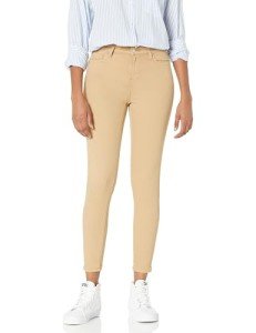 Light Camel Stretchy Skinny Jeans for Women, Size 8