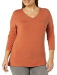 Caramel Women's Classic-Fit V-Neck T-Shirt