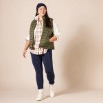 Women's Lightweight Plaid Flannel Shirt - Ecru Pink
