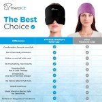 Cooling Migraine Relief Cap with Ice Pack Mask