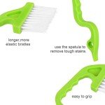 2-Pack Handheld Cleaning Brushes for Grooves & Tracks