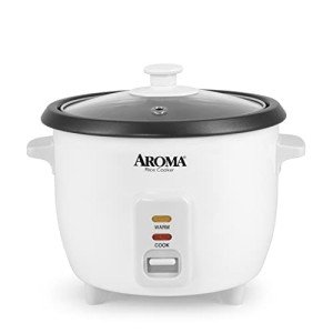 One Touch 6-Cup Rice Cooker - White