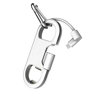 Portable Keychain Charger with Bottle Opener & Carabiner