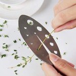 Stainless Steel Herb Stripper Tool for Easy Cooking