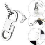 Portable Keychain Charger with Bottle Opener & Carabiner