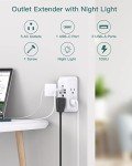 5-Outlet Surge Protector with USB and Night Light