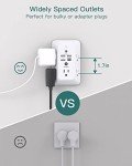 5-Outlet Surge Protector with USB and Night Light