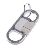 Portable Keychain Charger with Bottle Opener & Carabiner