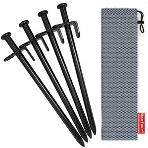 Heavy Duty 8-Inch Tent Stakes - 4-Pack