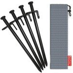Heavy Duty 8-Inch Tent Stakes - 4-Pack