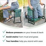 Garden Kneeler and Stool with Tool Pouch