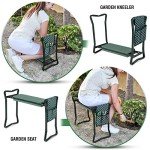 Garden Kneeler and Stool with Tool Pouch