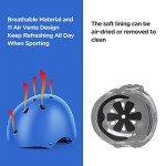 Blue Adjustable Kids Bike Helmet & Knee Pads Set