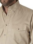 Wrangler Men's Tan Basic Shirt - Painted Desert
