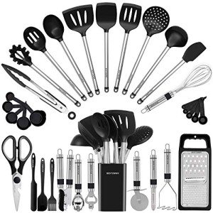 33-Piece Silicone Kitchen Utensil Set