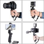 2-in-1 Ergonomic Action Camera & Smartphone Stabilizer