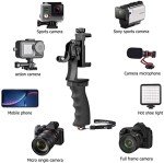 2-in-1 Ergonomic Action Camera & Smartphone Stabilizer