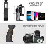 2-in-1 Ergonomic Action Camera & Smartphone Stabilizer