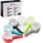 Moylie Food Storage Bag Clips with Pour Spouts(6 Pack)