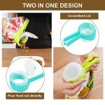 Moylie Food Storage Bag Clips with Pour Spouts(6 Pack)