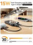Magnetic Portable Charger 10000mAh with Fast Charging