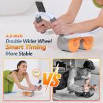 Ab Roller Wheel with Timer & Knee Mat