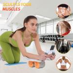 Ab Roller Wheel with Timer & Knee Mat