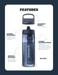 LifeStraw Go Water Filter Bottle - 22oz Aegean Sea
