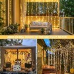 300 LED Remote Control Fairy Curtain Lights