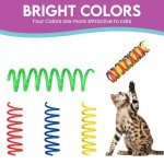 Colorful Bouncy Coils Cat Toy - 10 Pack