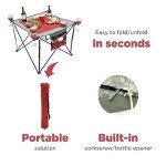 Portable Folding Wine Table for Outdoor Fun