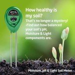 3-in-1 Soil pH and Moisture Tester