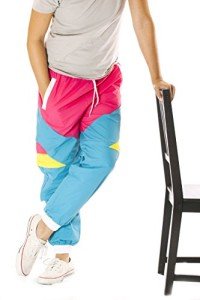 Retro Neon Windbreaker Pants – 80s & 90s Vibe