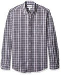 Men's Slim-Fit Long-Sleeve Shirt - Grey Check