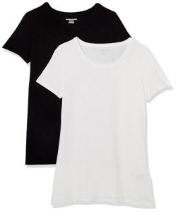 Classic-Fit Women's Crewneck T-Shirt Pack - Black/White