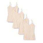 Beige Women's Slim-Fit Camisole 4-Pack