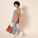 Women's Lightweight Open-Front Cardigan - Camel Heather