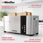 Mueller UltraToast Stainless Steel 4-Slice Toaster