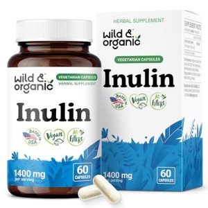 Organic Inulin Prebiotic Fiber Capsules for Gut Health
