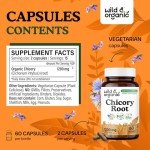 Organic Chicory Root Capsules for Digestive Support
