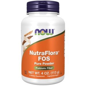 NOW Foods NutraFlora FOS Prebiotic Fiber Powder 4oz